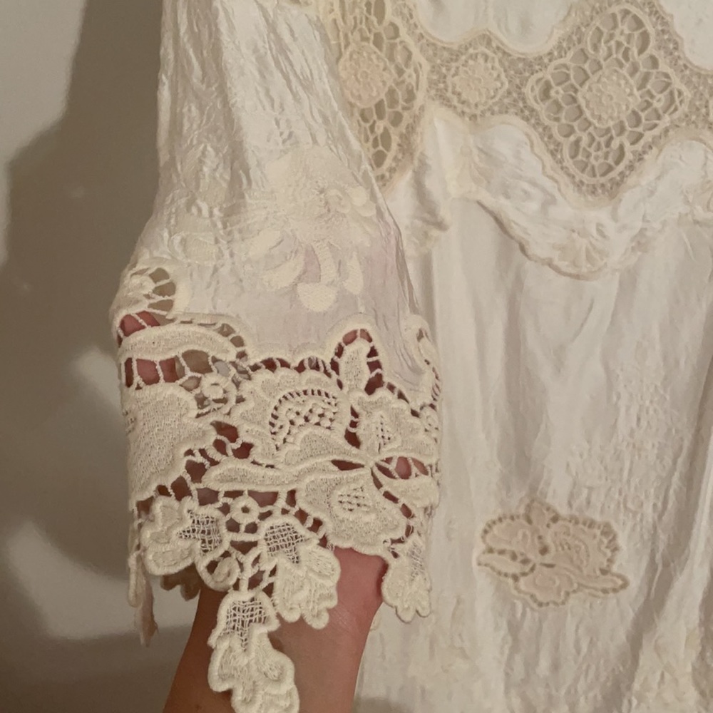 ❤️ Ulla Johnson embroidered silk dress ivory - Picture 4 of 8